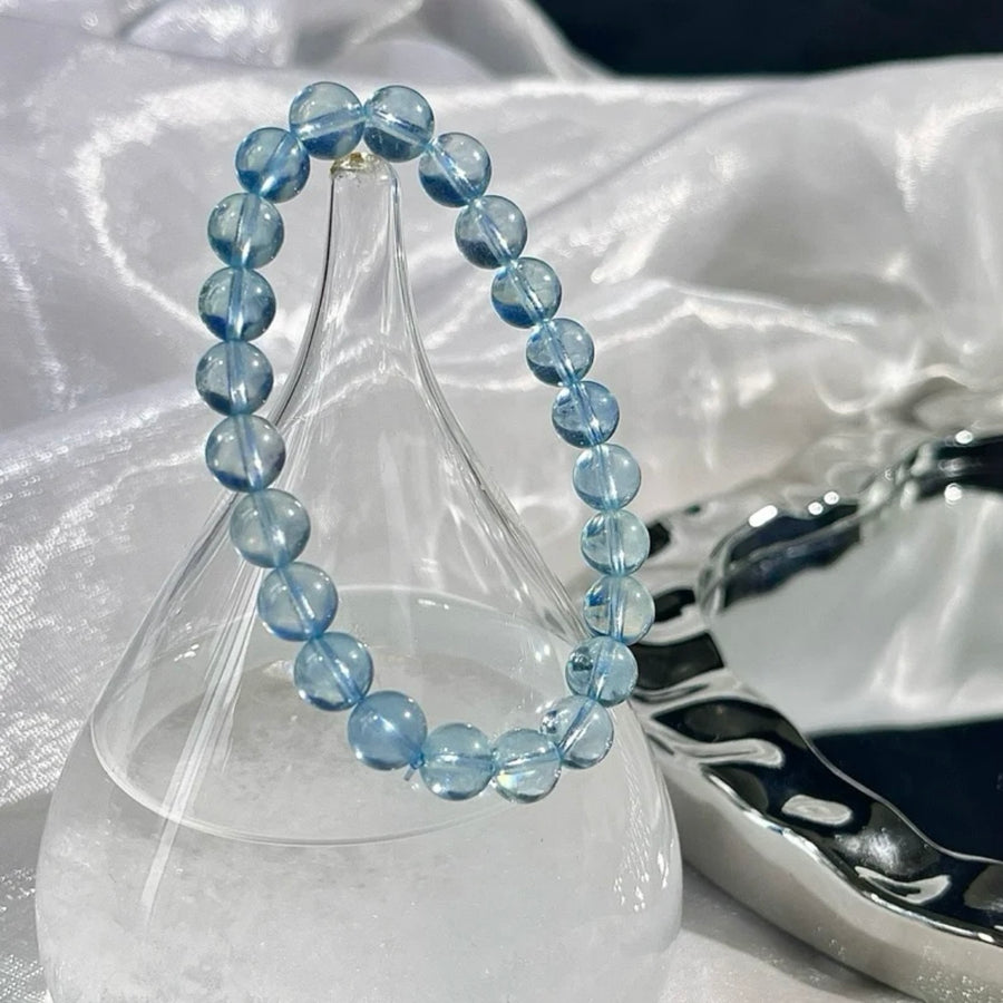 AA+ Nature Aquamarine Thin Bracelet