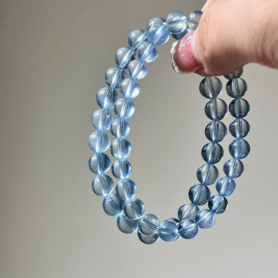 AA+ Nature Aquamarine Thin Bracelet